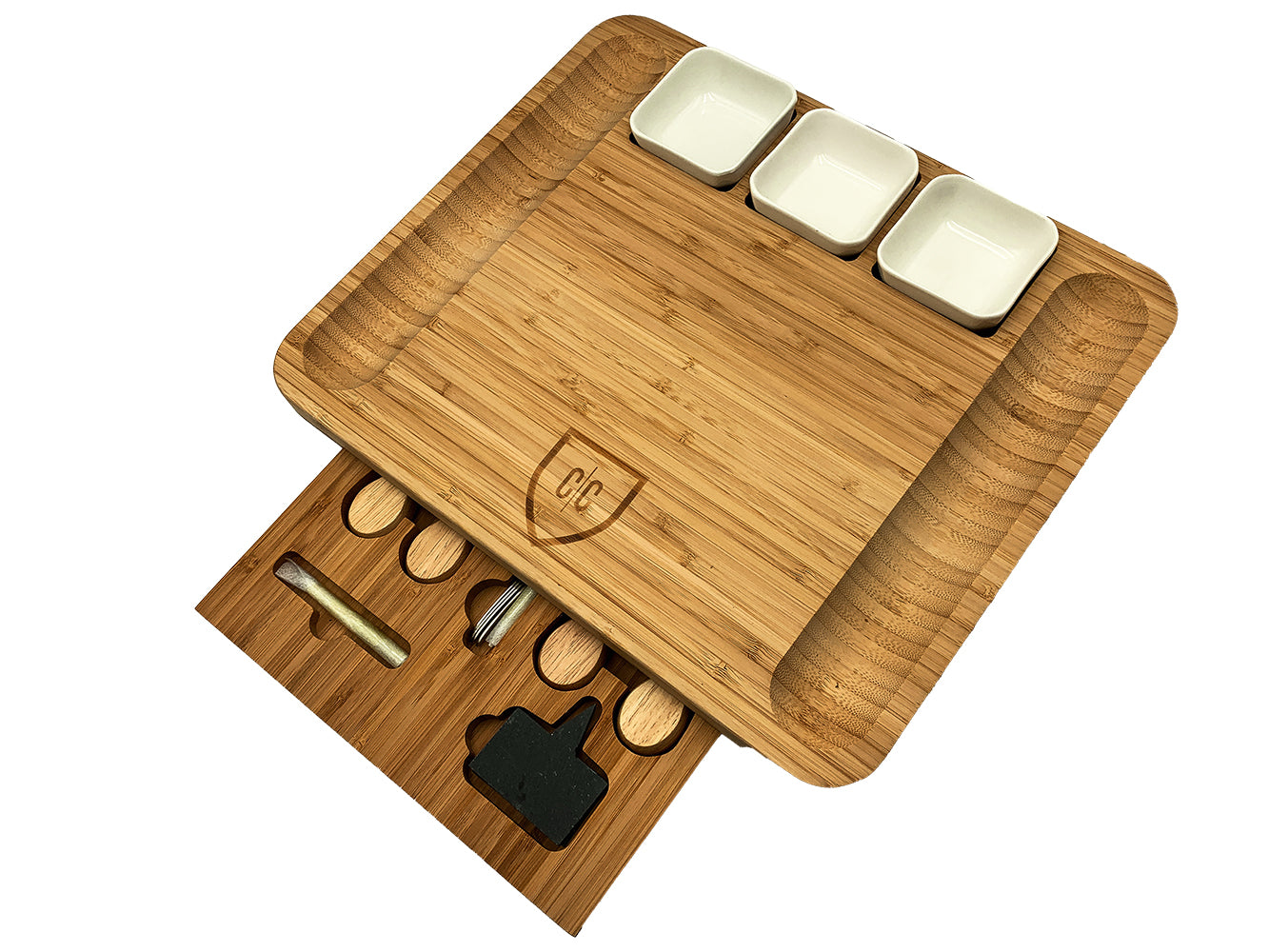 3 Piece Carnivore Kitchen Set with Black and Bone Segmented Handle