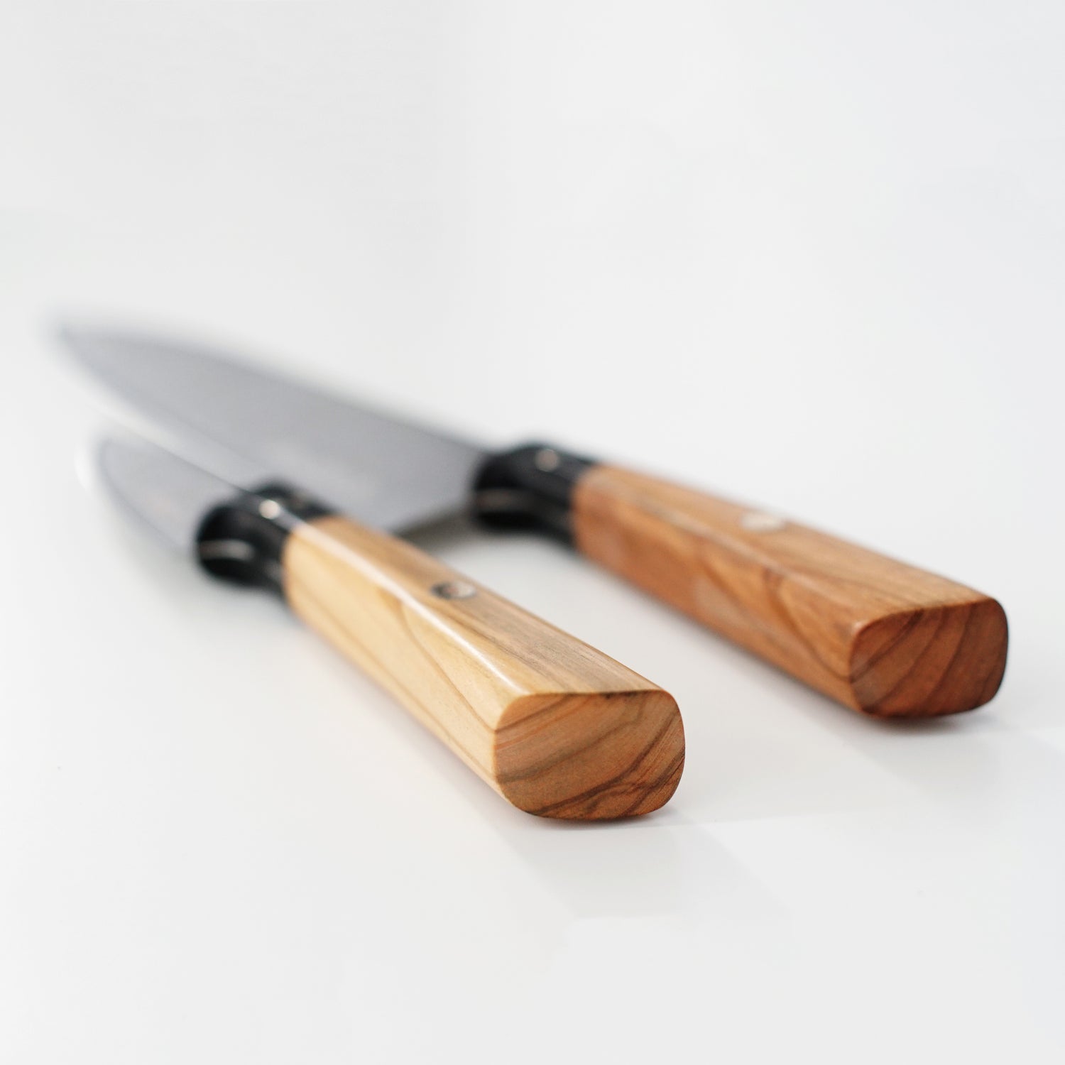 Dedfish Co. Kitchen Knife Set - Laser Etched Stainless Steel with Olive Wood Handles_6_cc