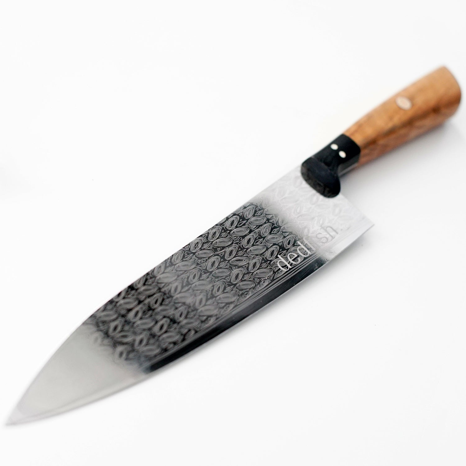 Customizable Stainless Steel Kitchen Knife with Laser Engraved Clipart